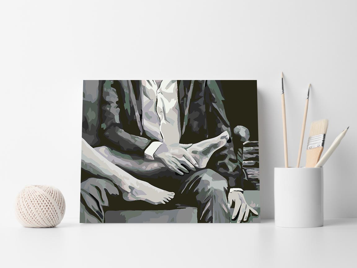 Peinture par numéros - Love Black and White 4627