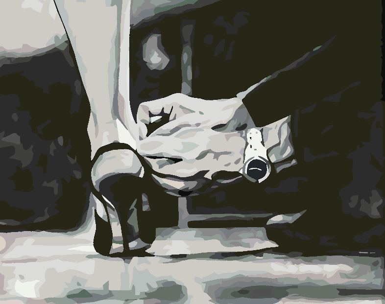 Peinture par numéros - Love Black and White 4628
