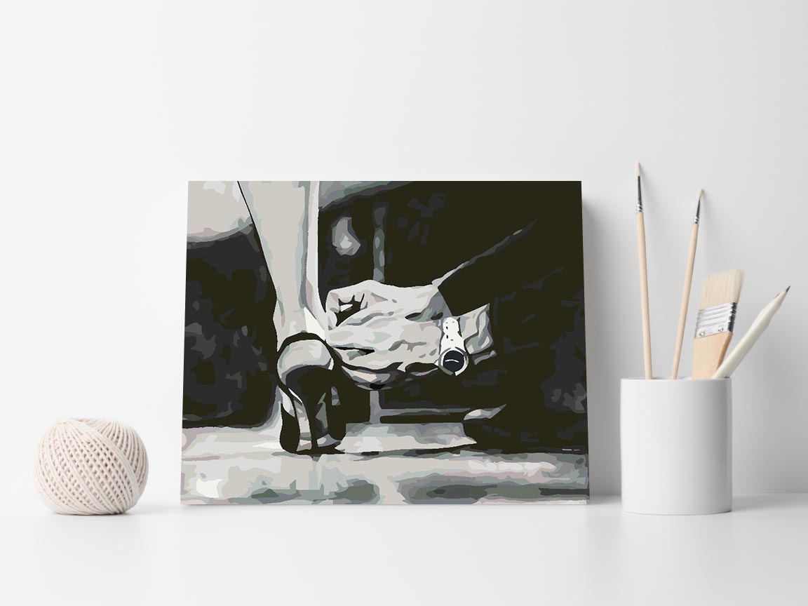 Peinture par numéros - Love Black and White 4628