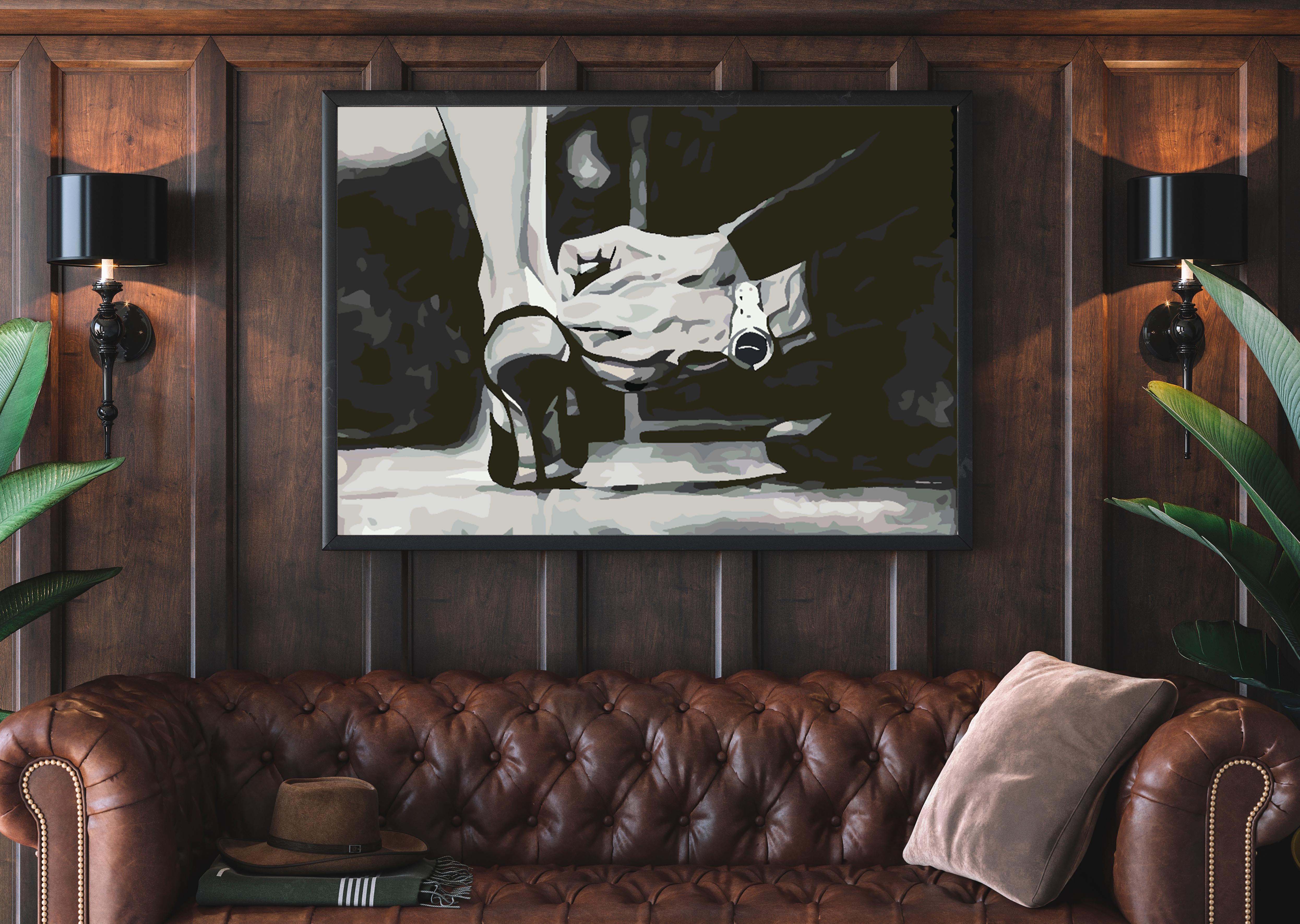 Peinture par numéros - Love Black and White 4628