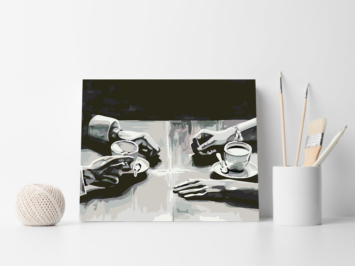 Peinture par numéros - Love Black and White 4629