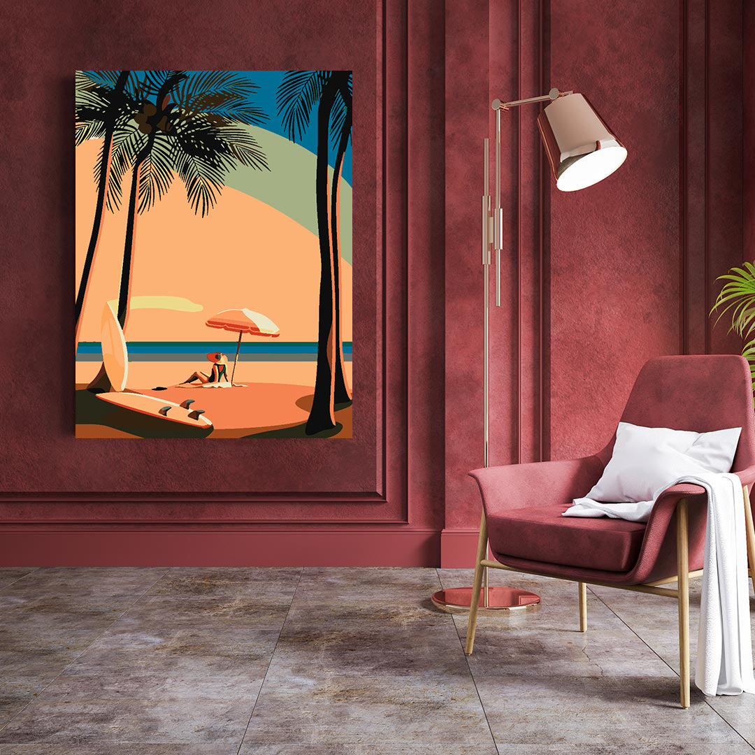 Peinture par numéros - A la plage 4634