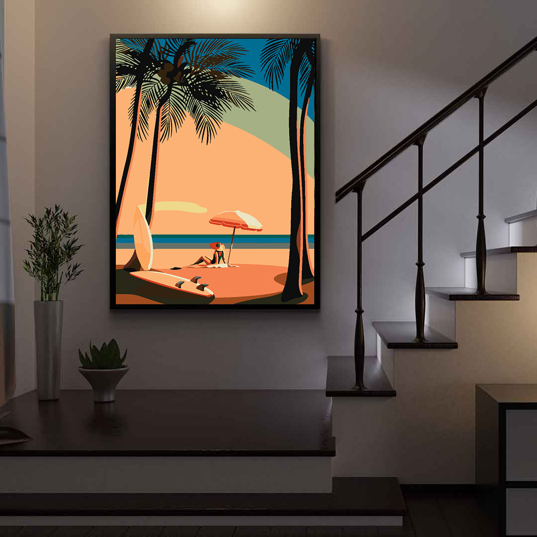 Peinture par numéros - A la plage 4634