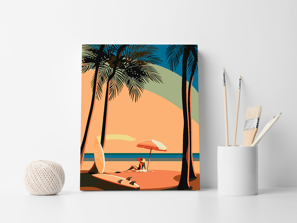 Peinture par numéros - A la plage 4634