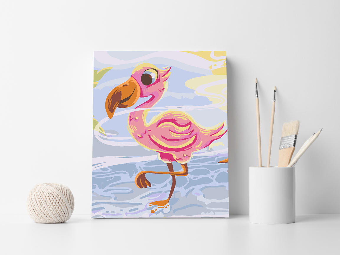 Pictura pe numere - Flamingo 4648