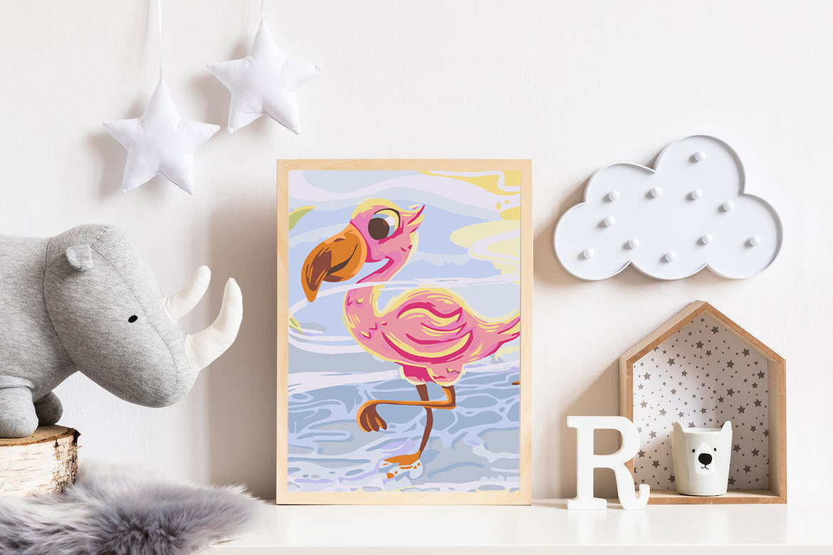 Pictura pe numere - Flamingo 4648