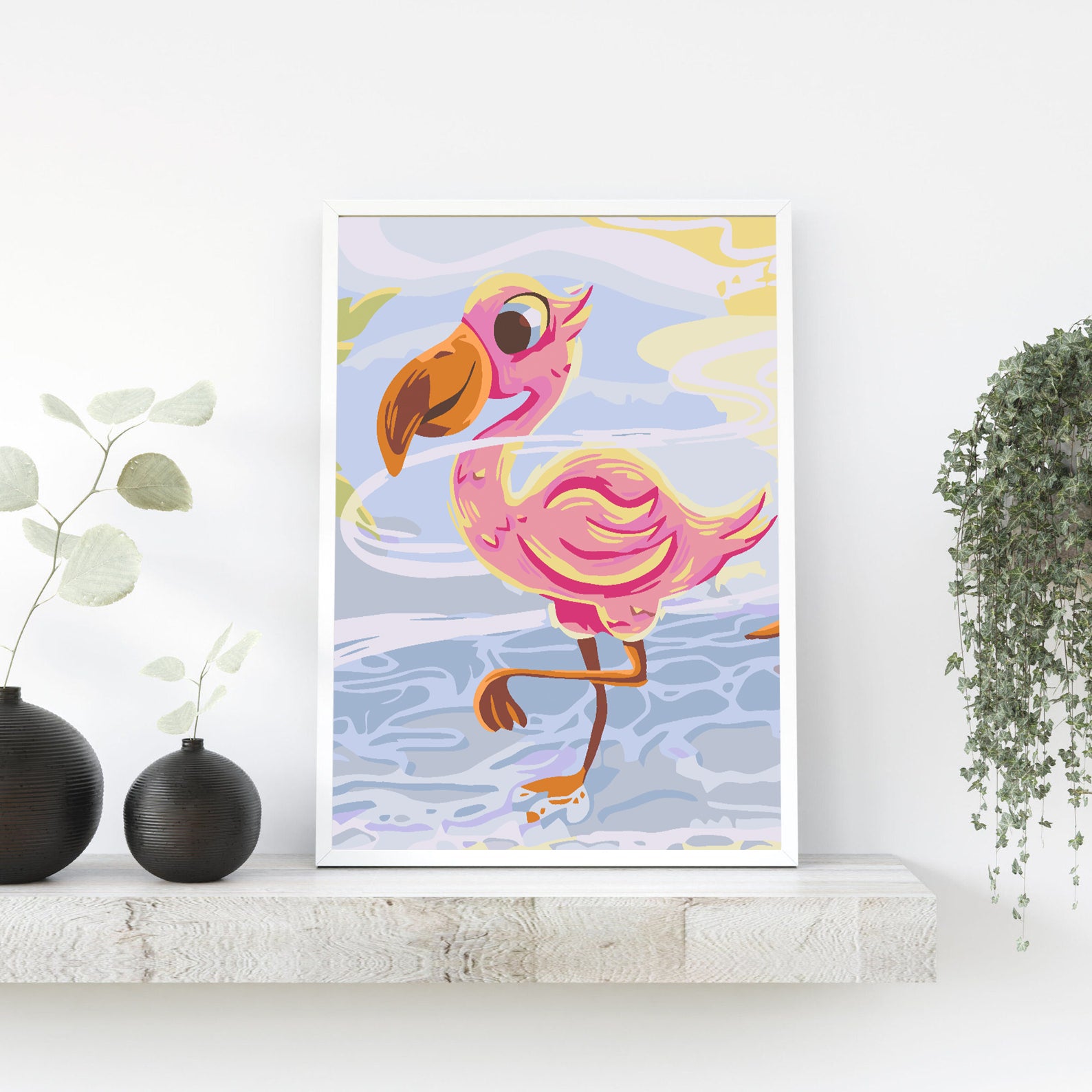 Pictura pe numere - Flamingo 4648
