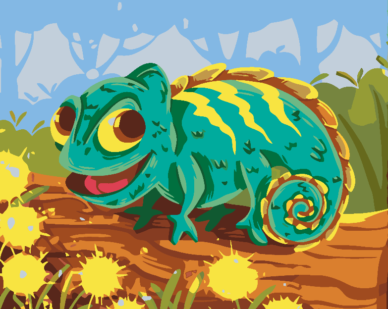 Pictura pe numere - Cameleon 4649