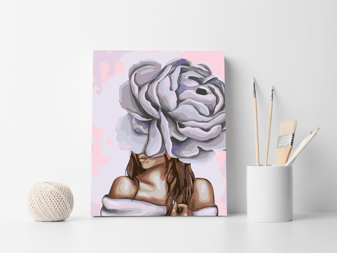 Peinture par numéros - Tête de fleur 4650