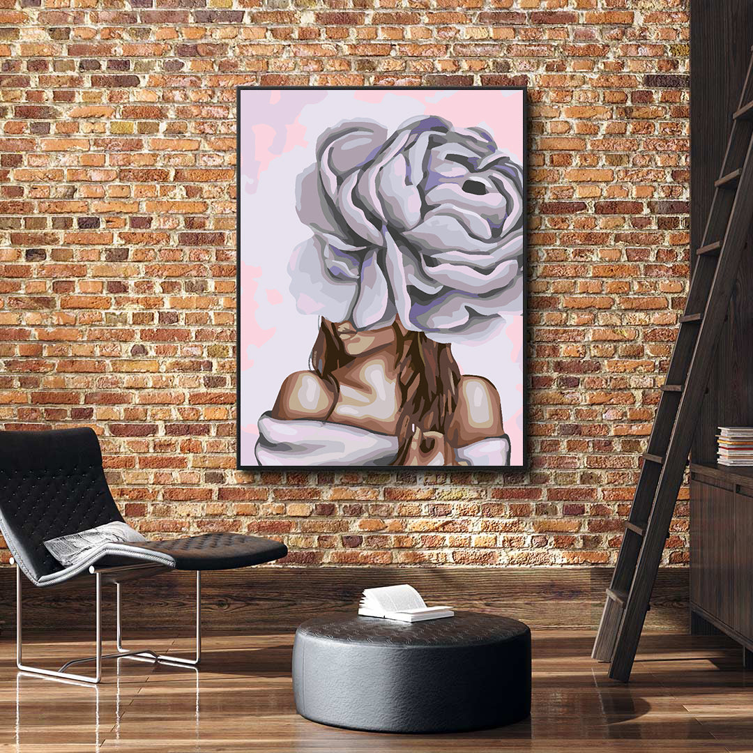 Peinture par numéros - Tête de fleur 4650