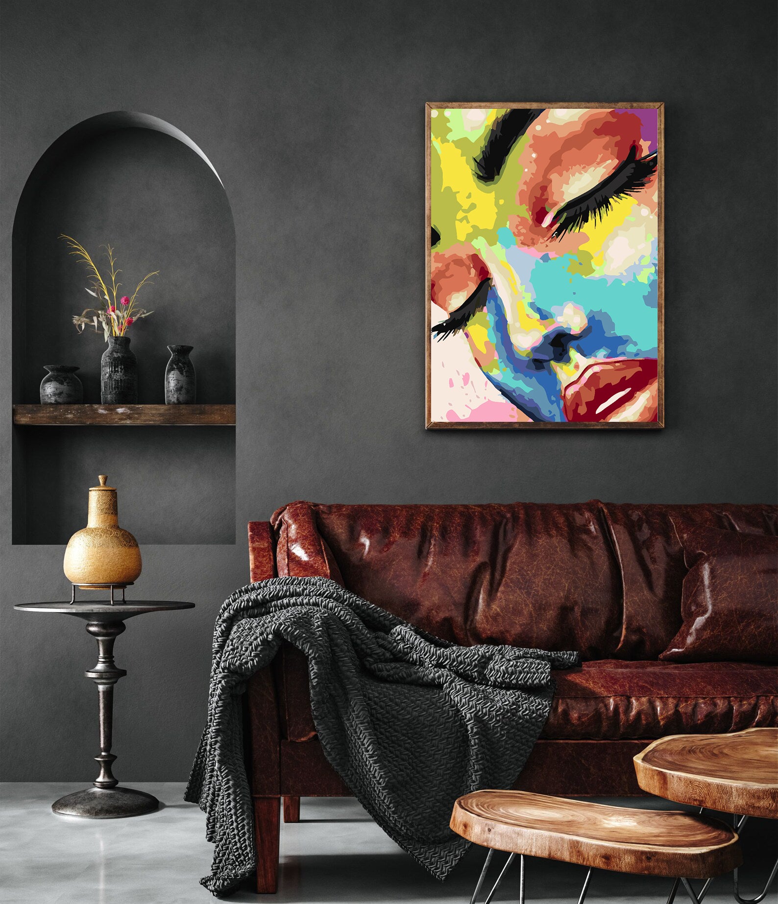 Pictura pe numere - Femeie Portret 4651