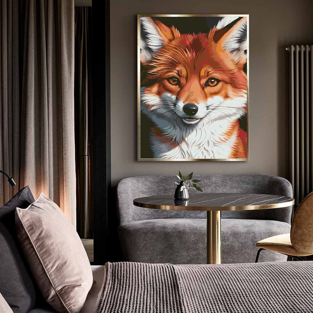 Pictura pe numere - Vulpe Portret 4656