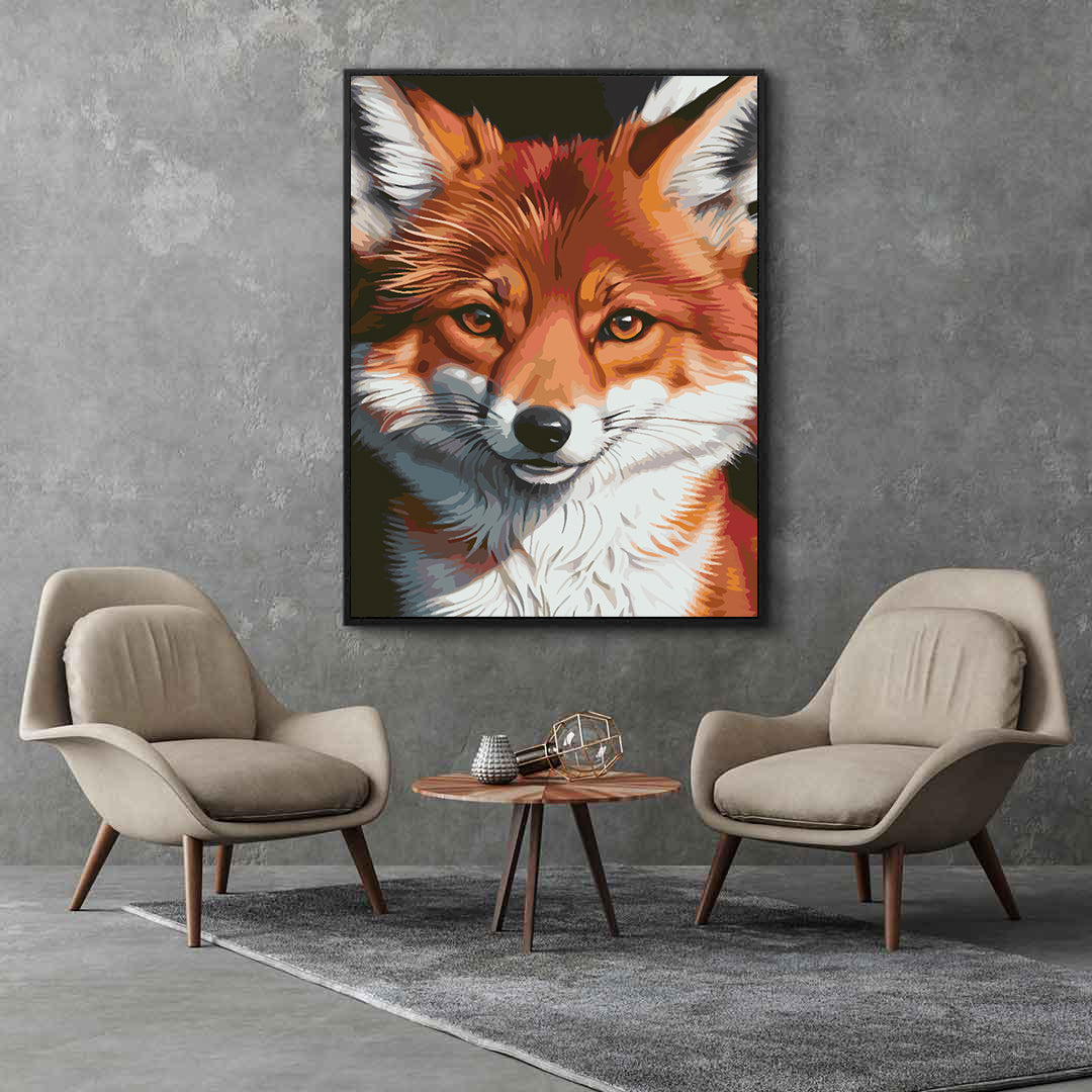 Pictura pe numere - Vulpe Portret 4656