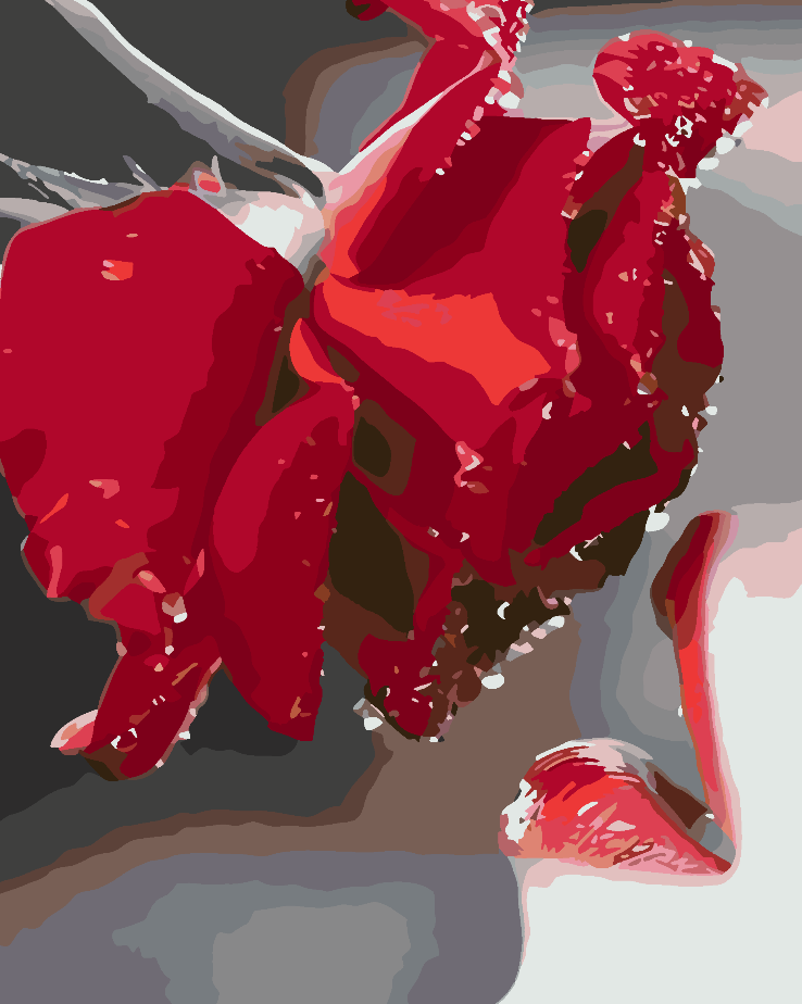 Peinture par numéros - Fleurs dans un vase 4662