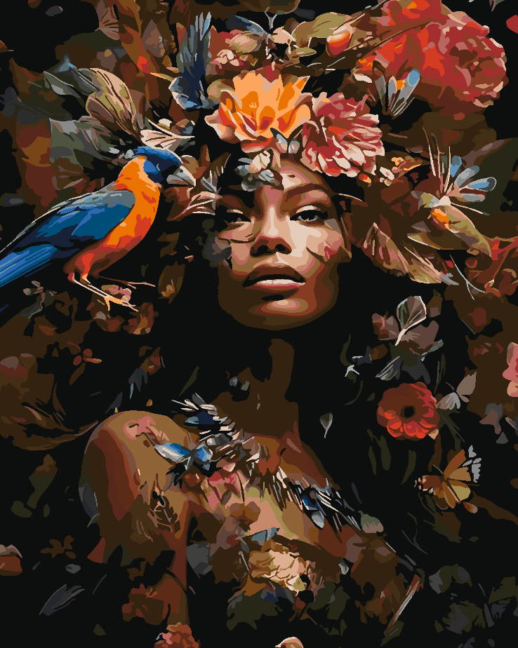Pictura pe numere - Flower Head 4665
