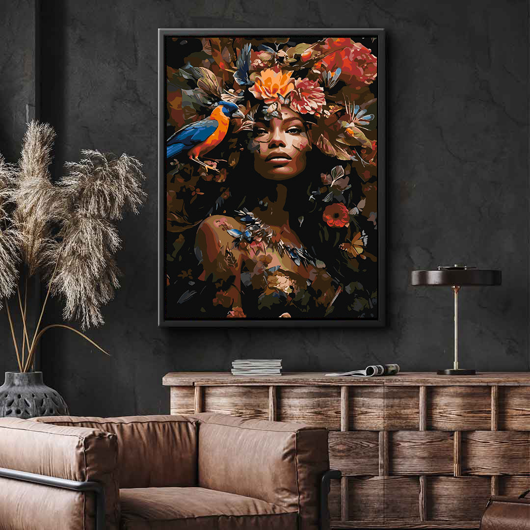 Peinture par numéros - Tête de fleur 4665