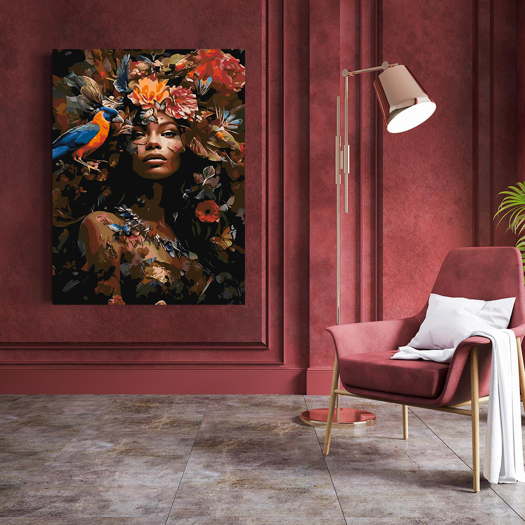 Peinture par numéros - Tête de fleur 4665