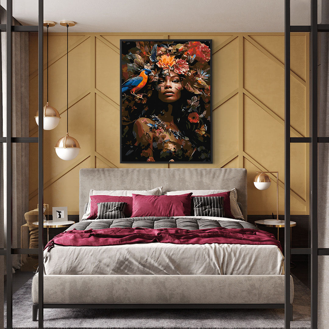 Peinture par numéros - Tête de fleur 4665