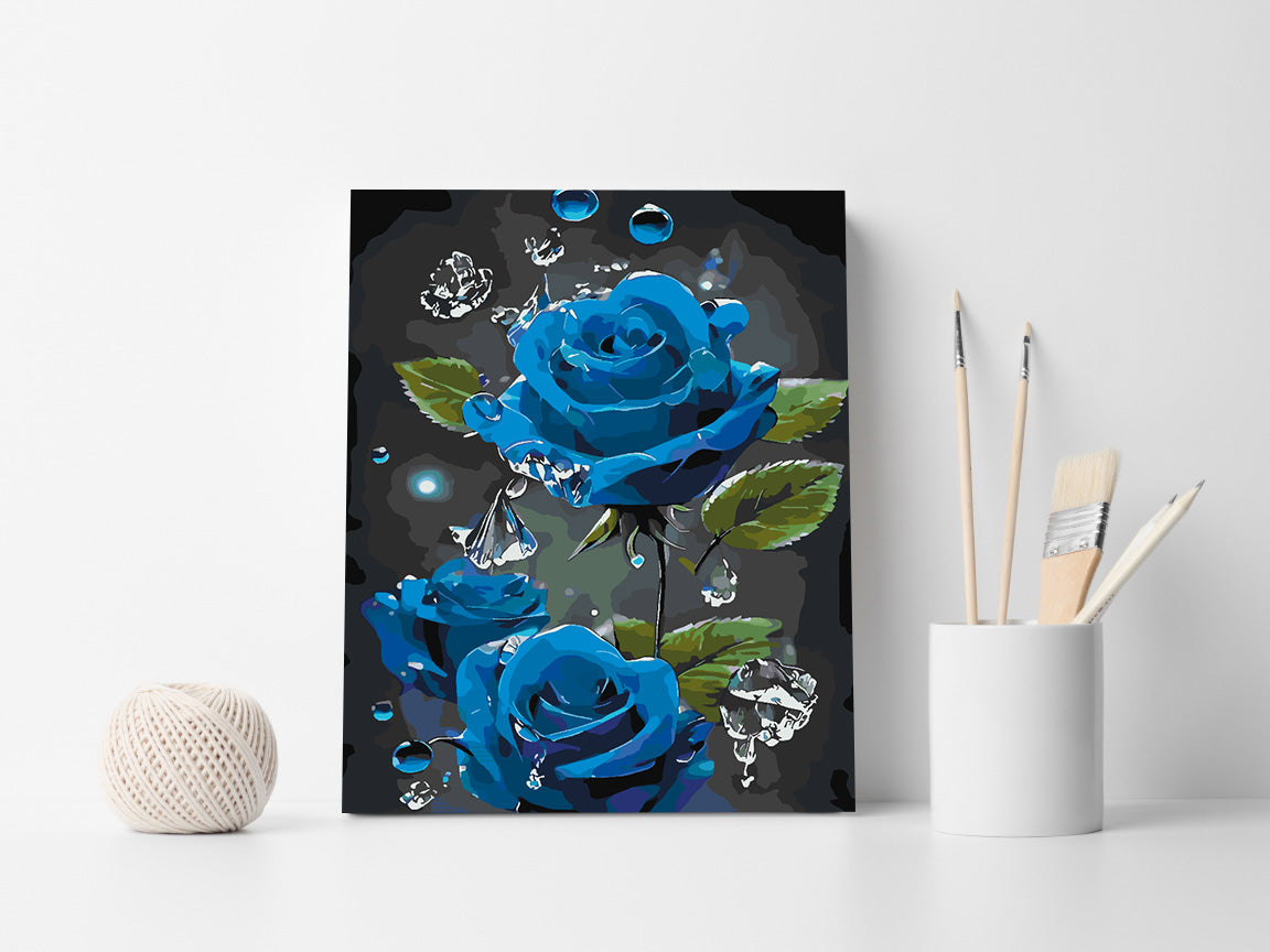 Peinture par numéros - Roses bleues 4689