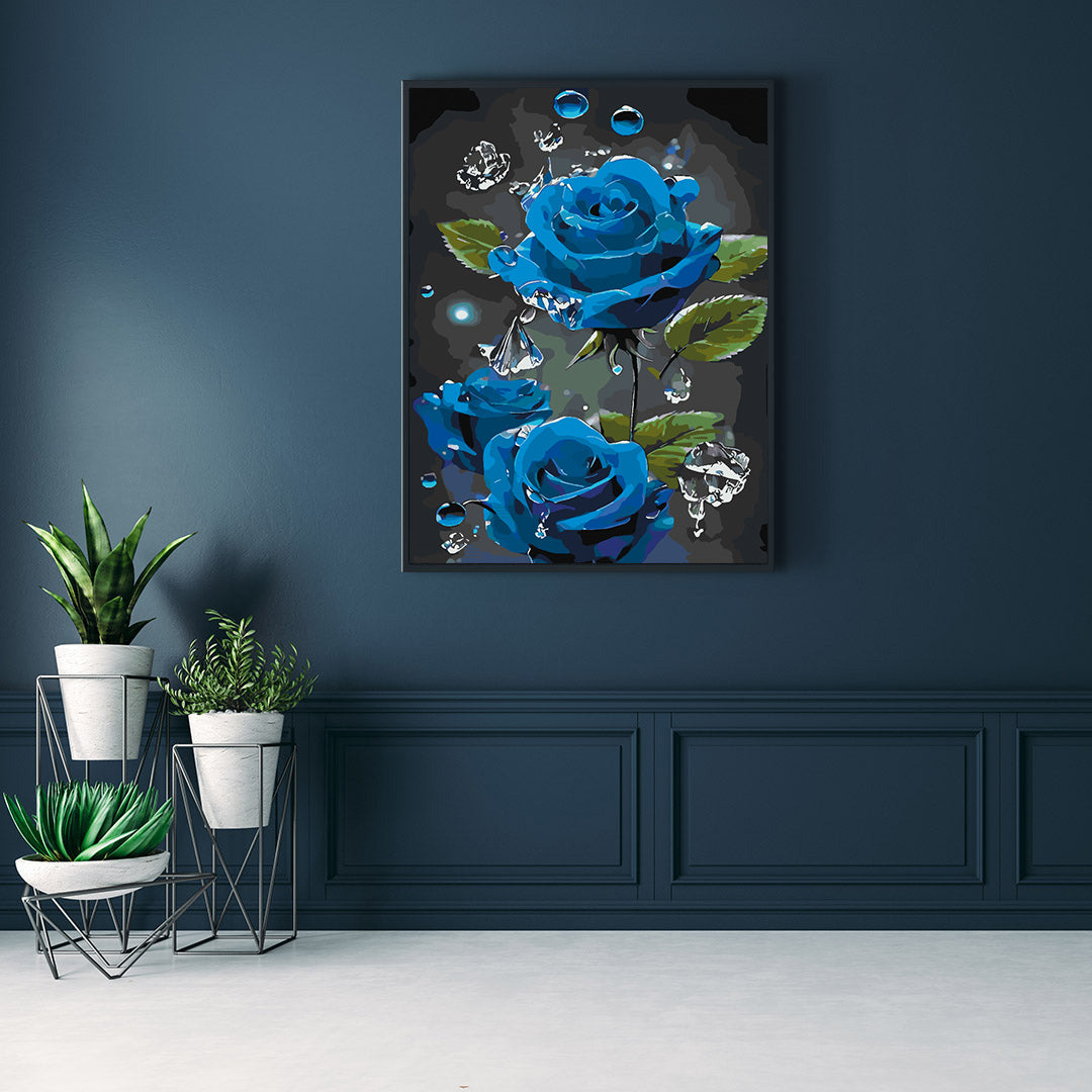 Peinture par numéros - Roses bleues 4689