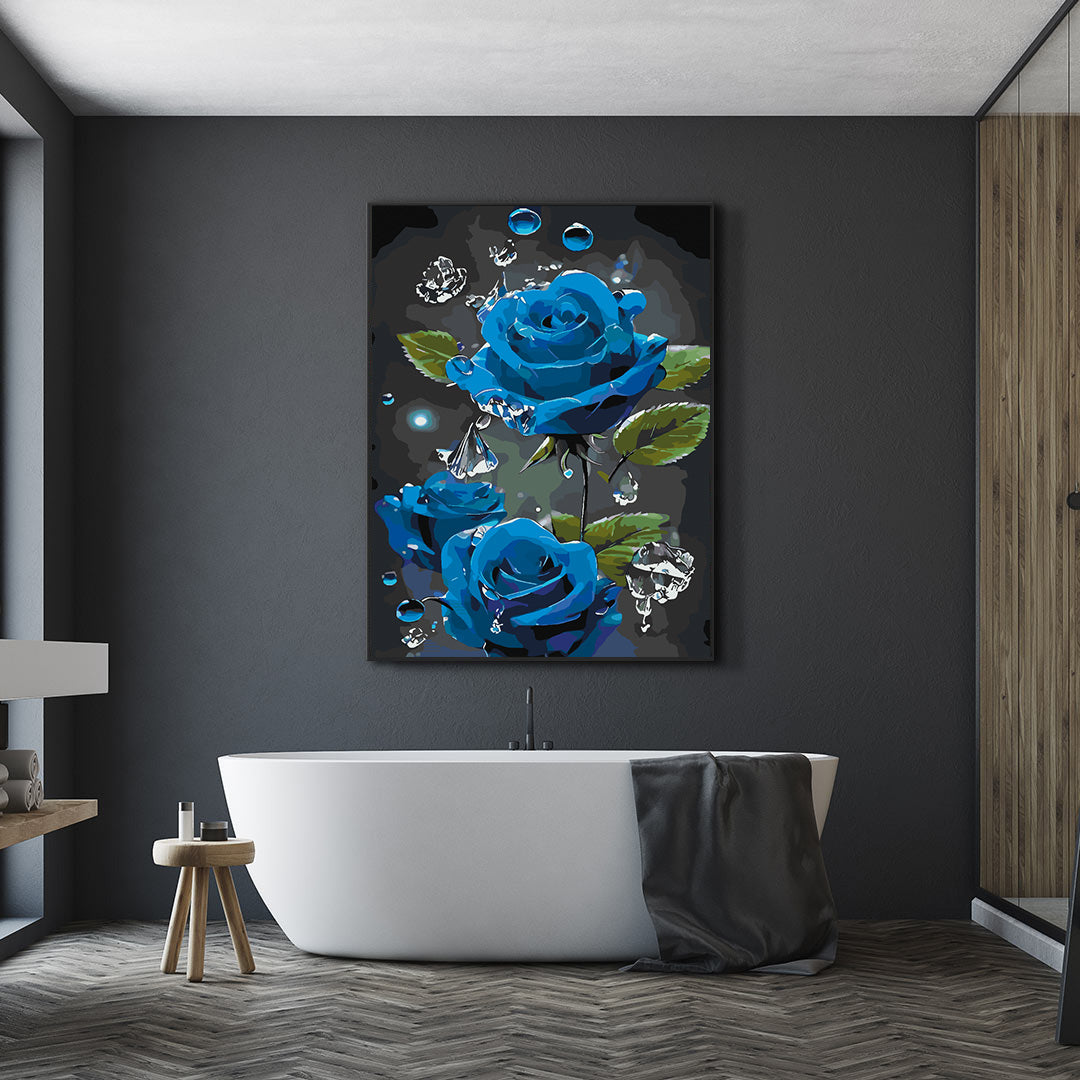 Peinture par numéros - Roses bleues 4689