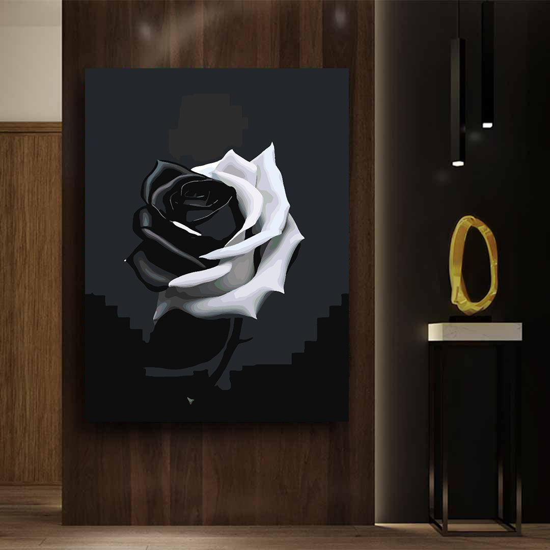 Peinture par numéros - Rose Ab Black 4696