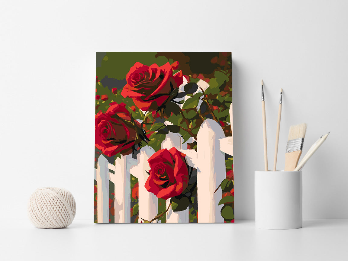 Peinture par numéros - Roses rouges 4707