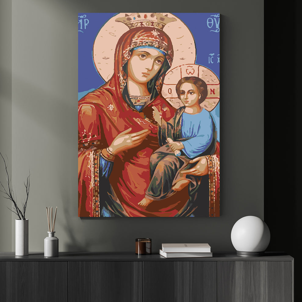 Pictura pe numere - Icoana Maicii Domnului din Kazan 4720