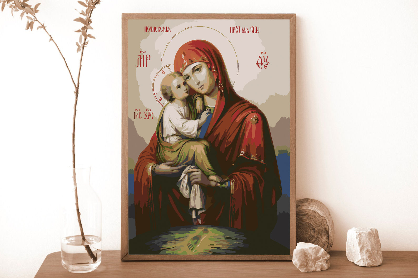 Peinture par numéros - Icône de la Mère de Dieu du Don 4721