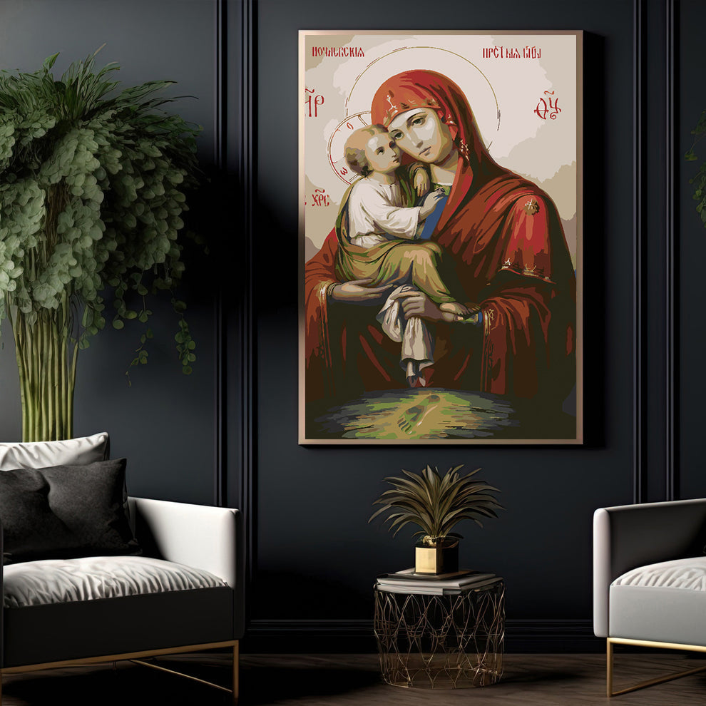 Pictura pe numere - Icoana Maicii Domnului din Don 4721