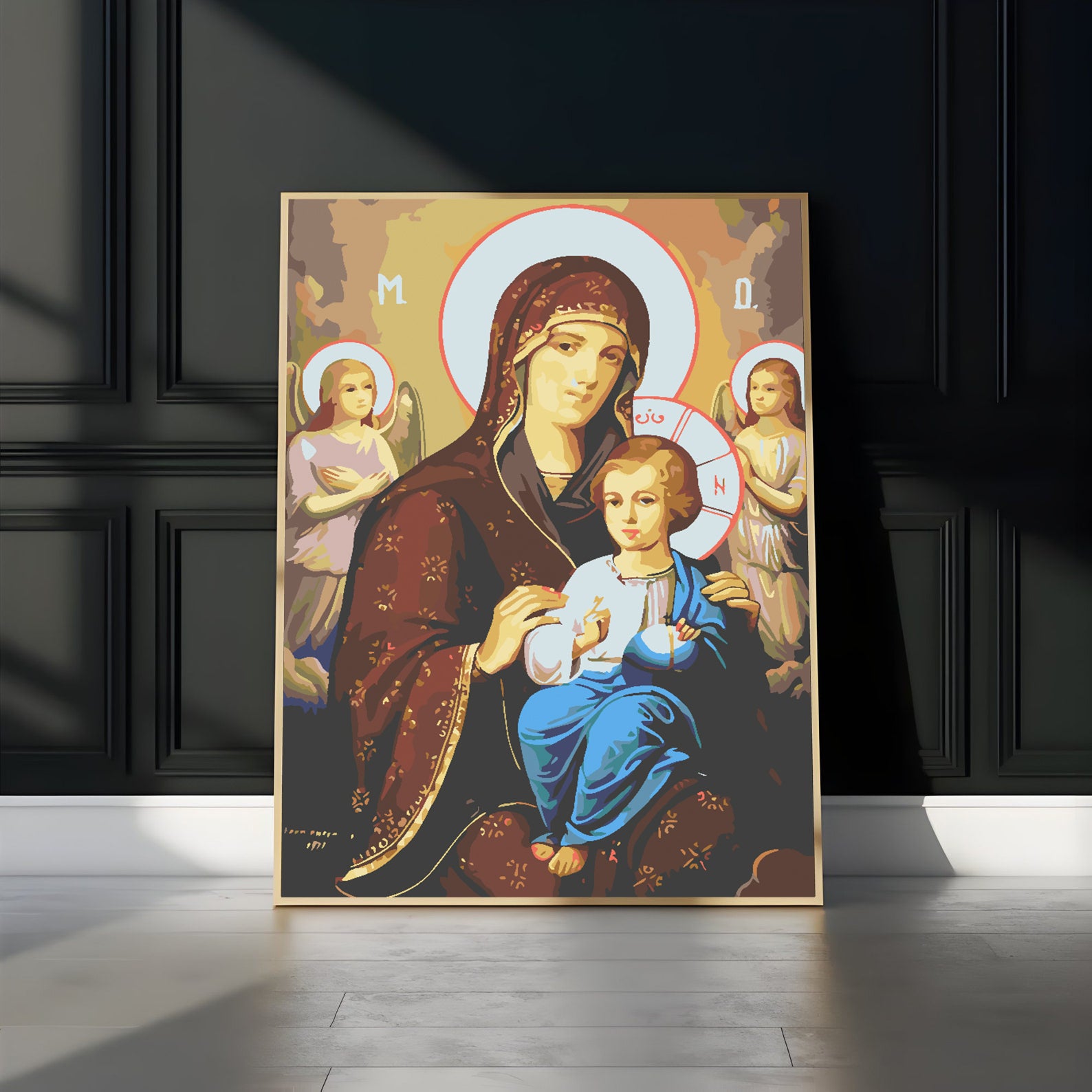 Pictura pe numere - Icoana Maicii Domnului 4723
