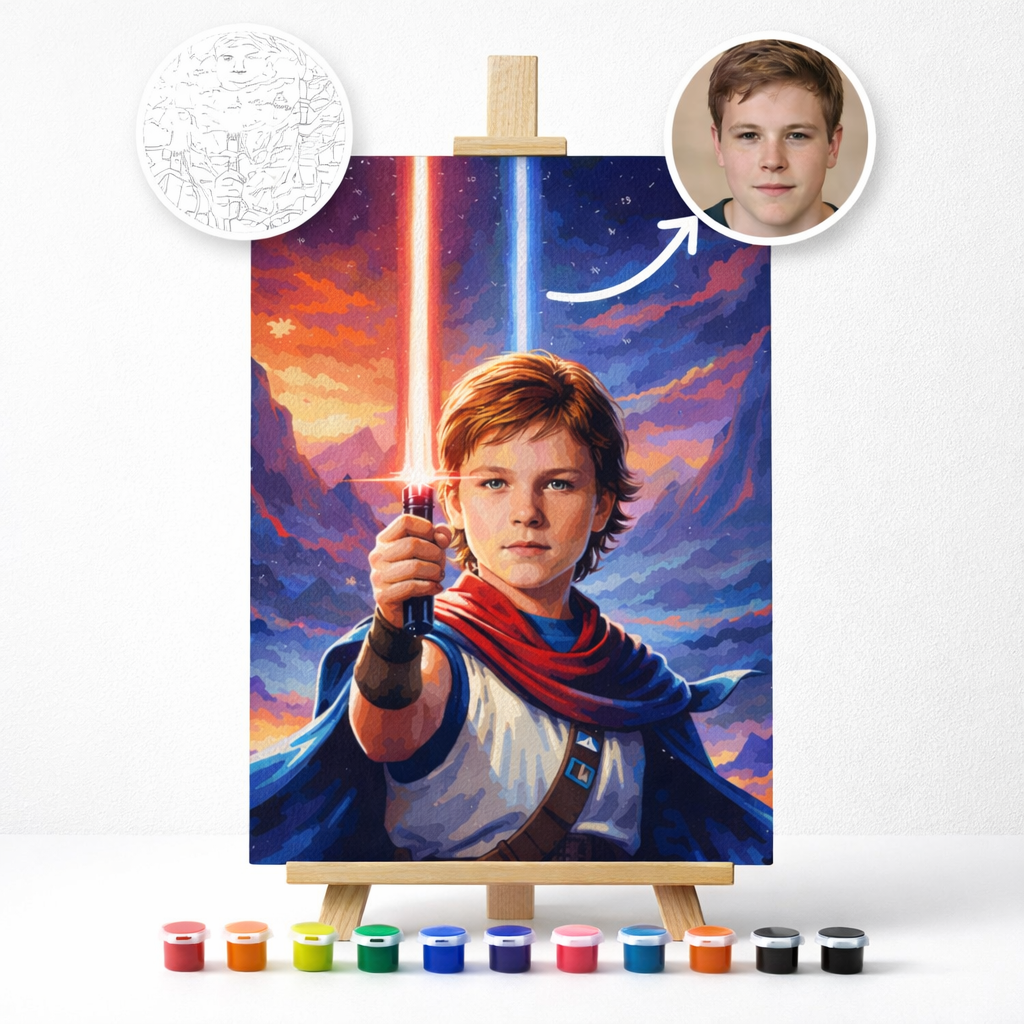 Pictură Personalizată pe Numere – Bătălia din Star Wars
