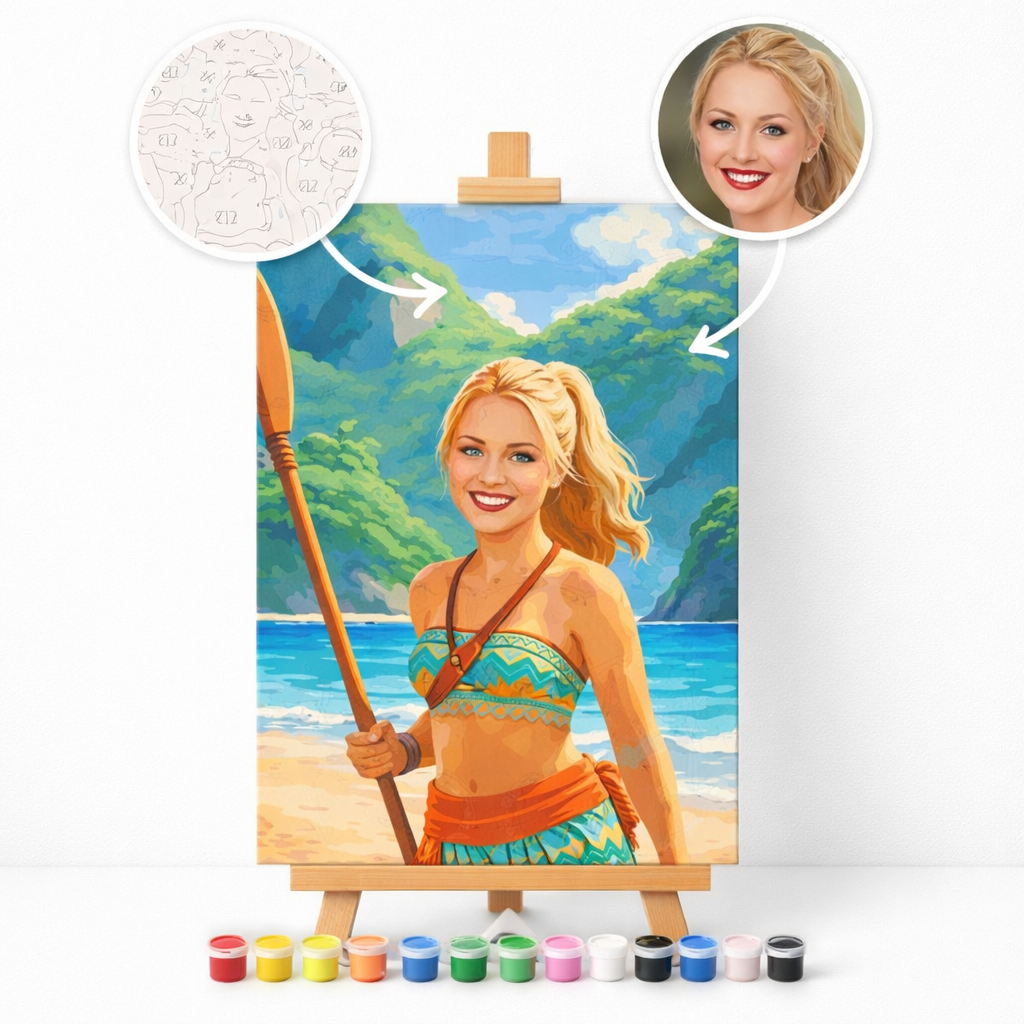 Pictură Personalizată pe Numere – Plaja de pe insulă