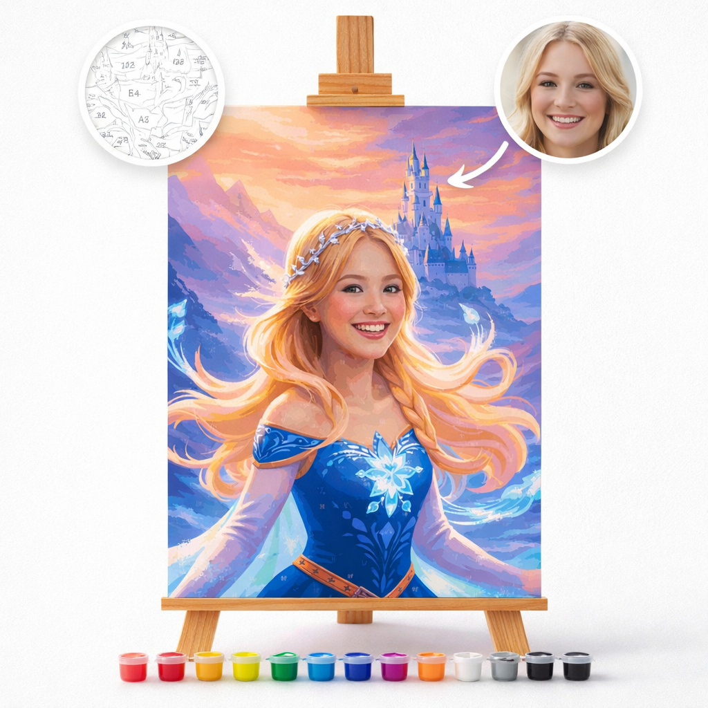 Pictură Personalizată pe Numere – Prințesa Disney