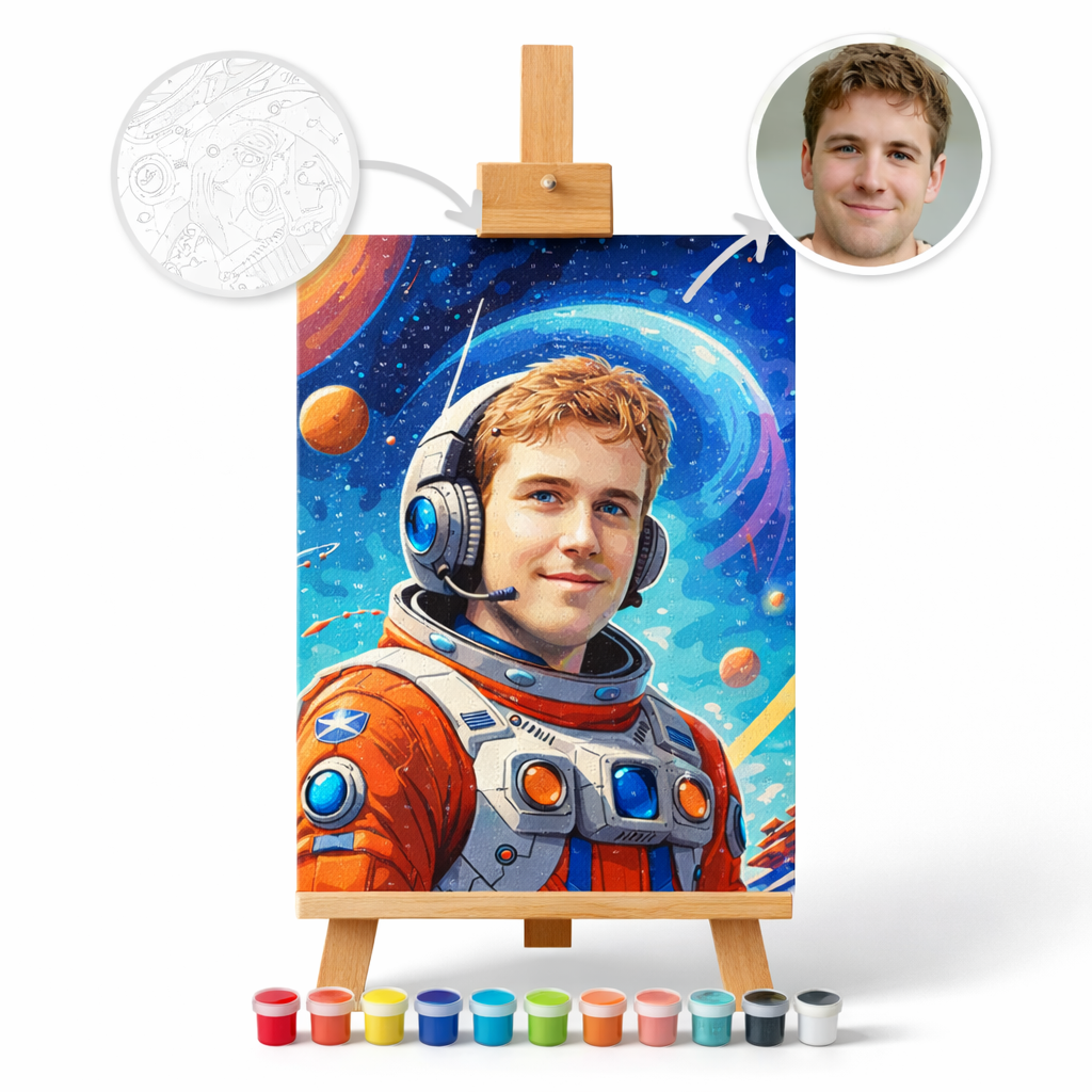 Pictură Personalizată pe Numere – Astronautul