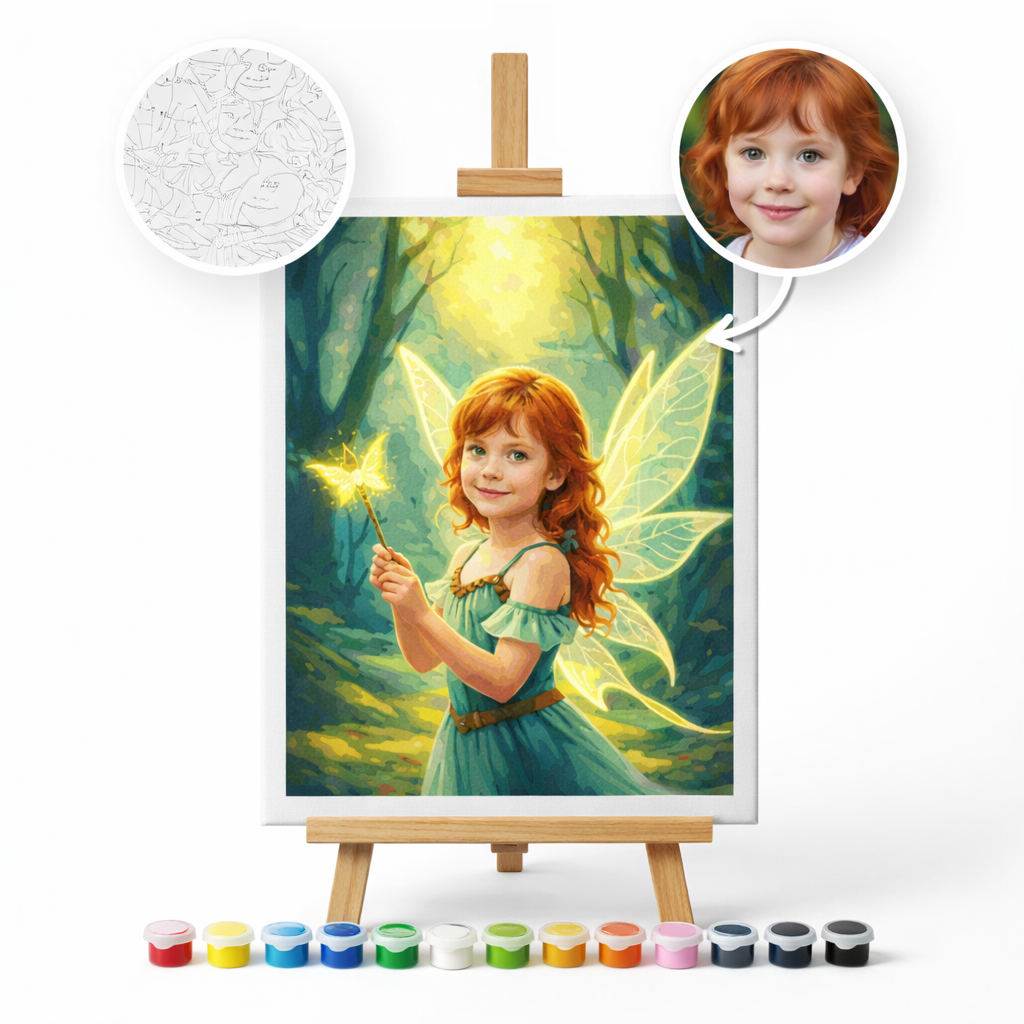 Pictură Personalizată pe Numere – Zâna din Povești