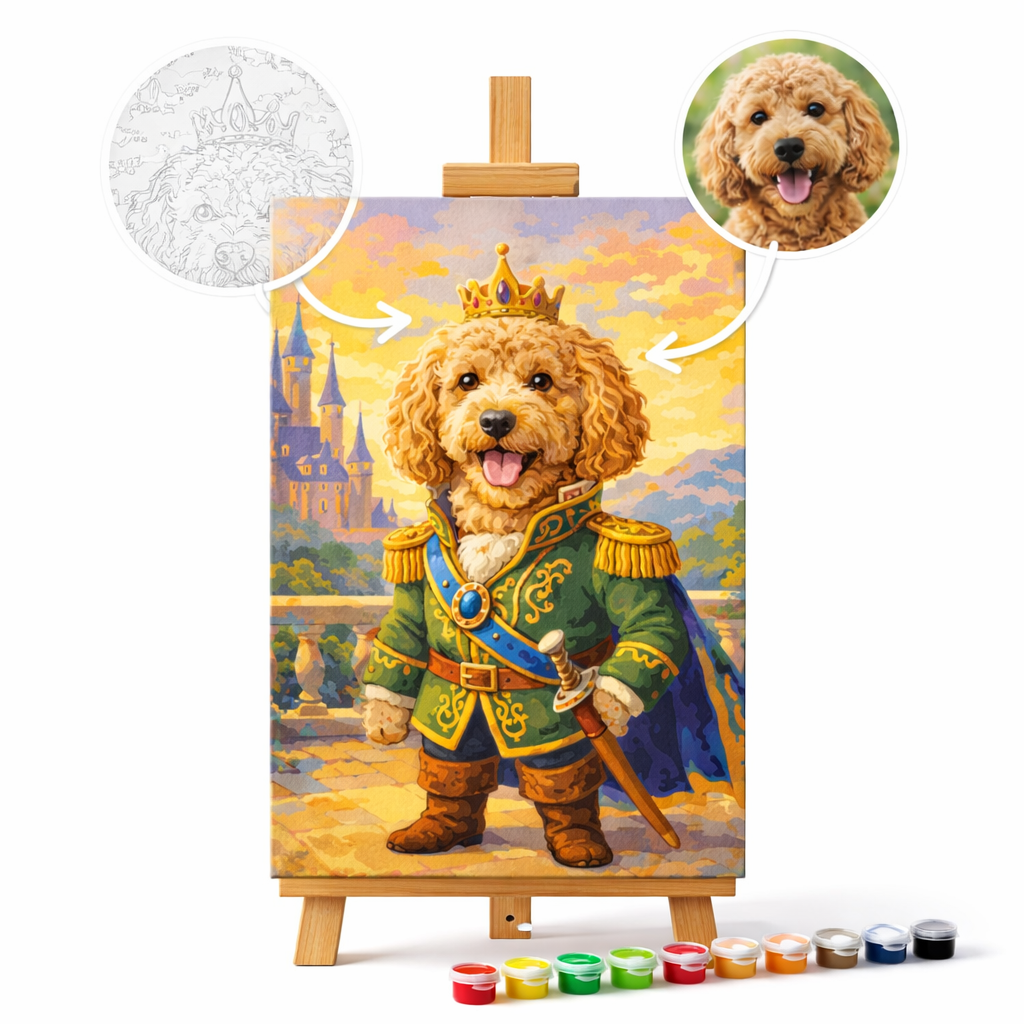 Pictură Personalizată pe Numere – Câinele Împărat