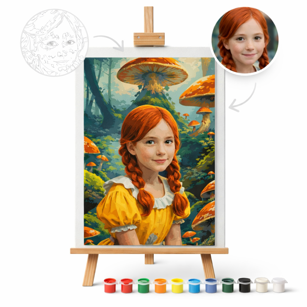 Pictură Personalizată pe Numere – Fata Pădurii