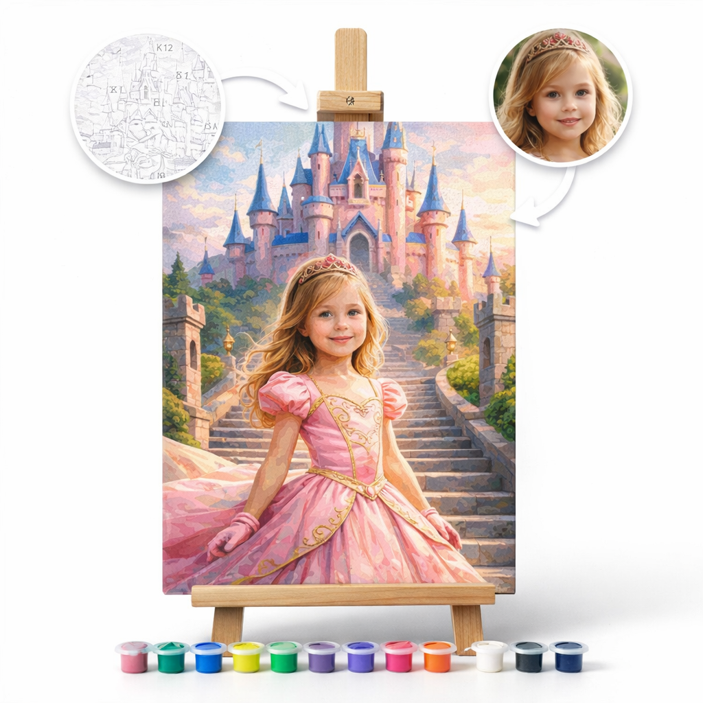 Pictură Personalizată pe Numere – Prințesa Disney
