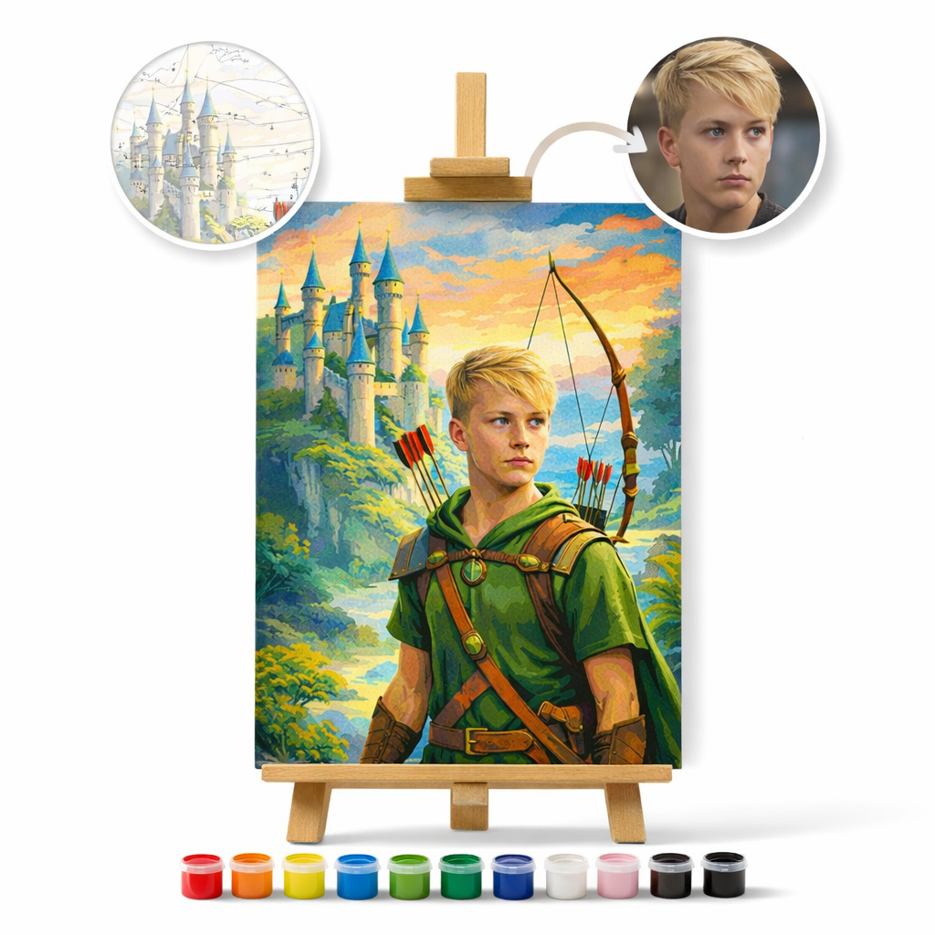 Pictură Personalizată pe Numere – Micul Robin Hood