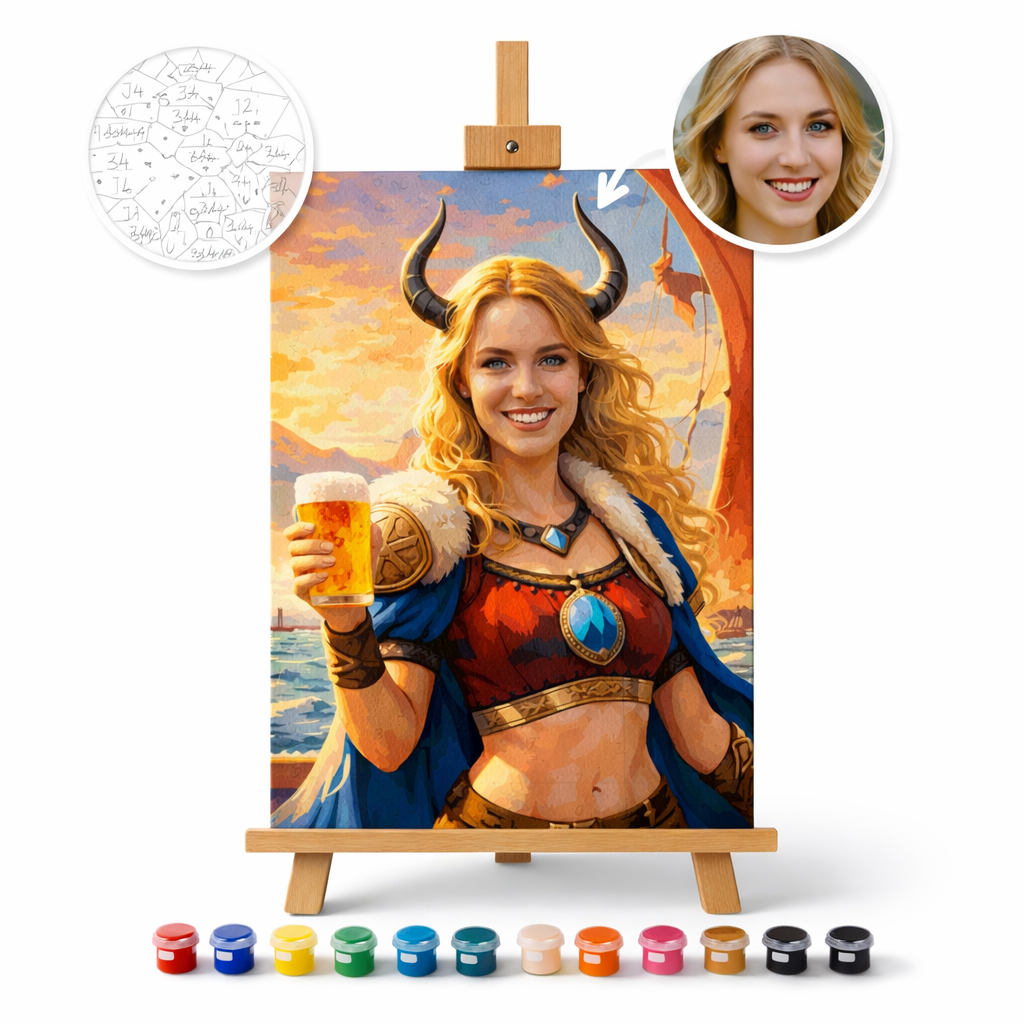 Pictură Personalizată pe Numere – Shield-Maiden
