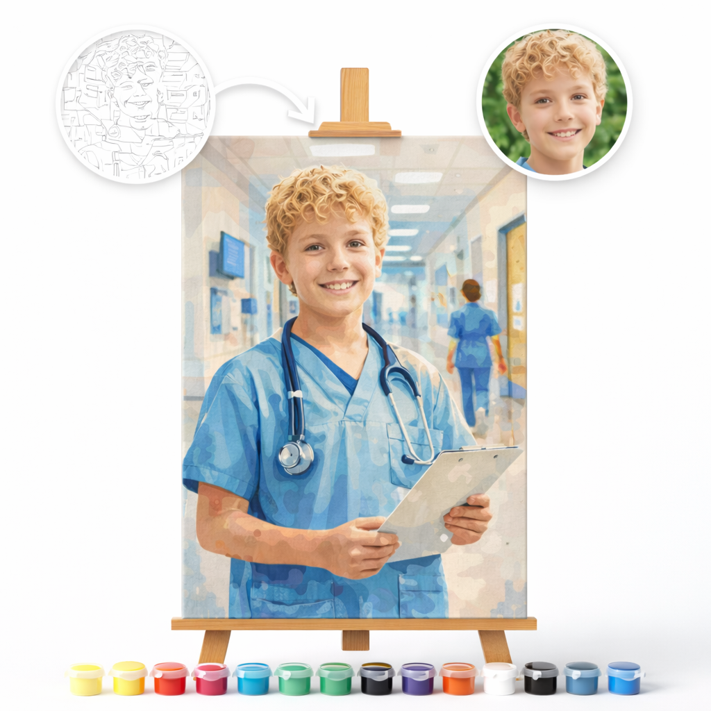 Pictură Personalizată pe Numere – The Doctor