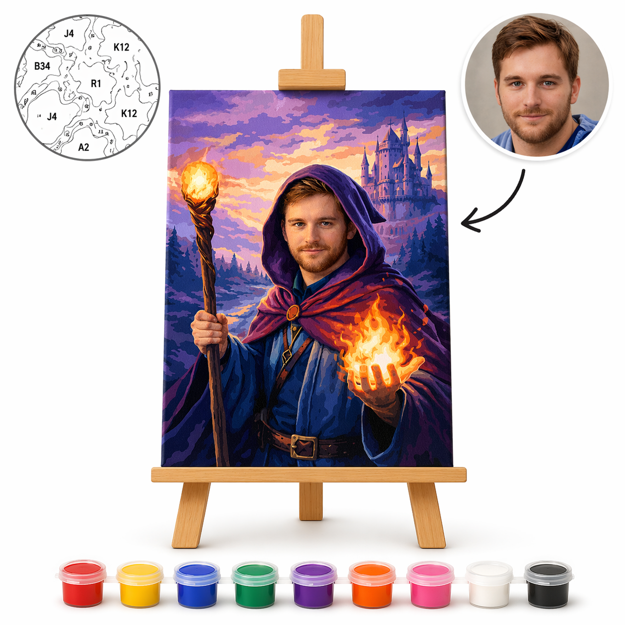 Pictura Personalizata pe Numere – Ucenicul Vrajitor