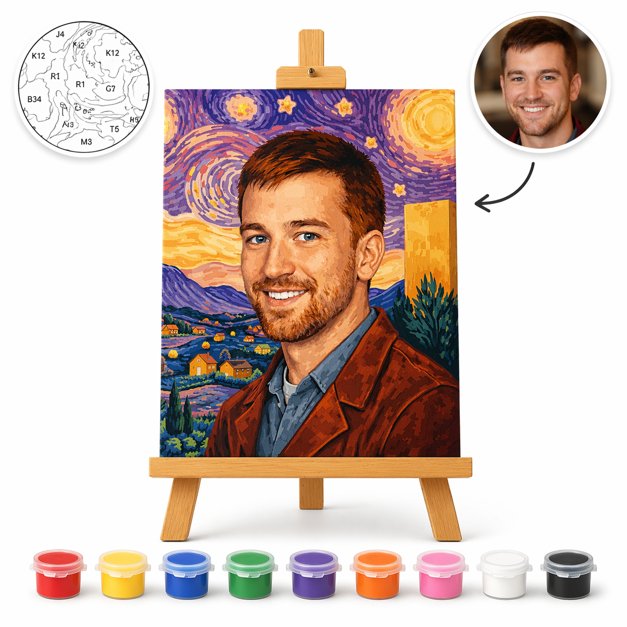 Pictura Personalizata pe Numere – Visul lui Van Gogh