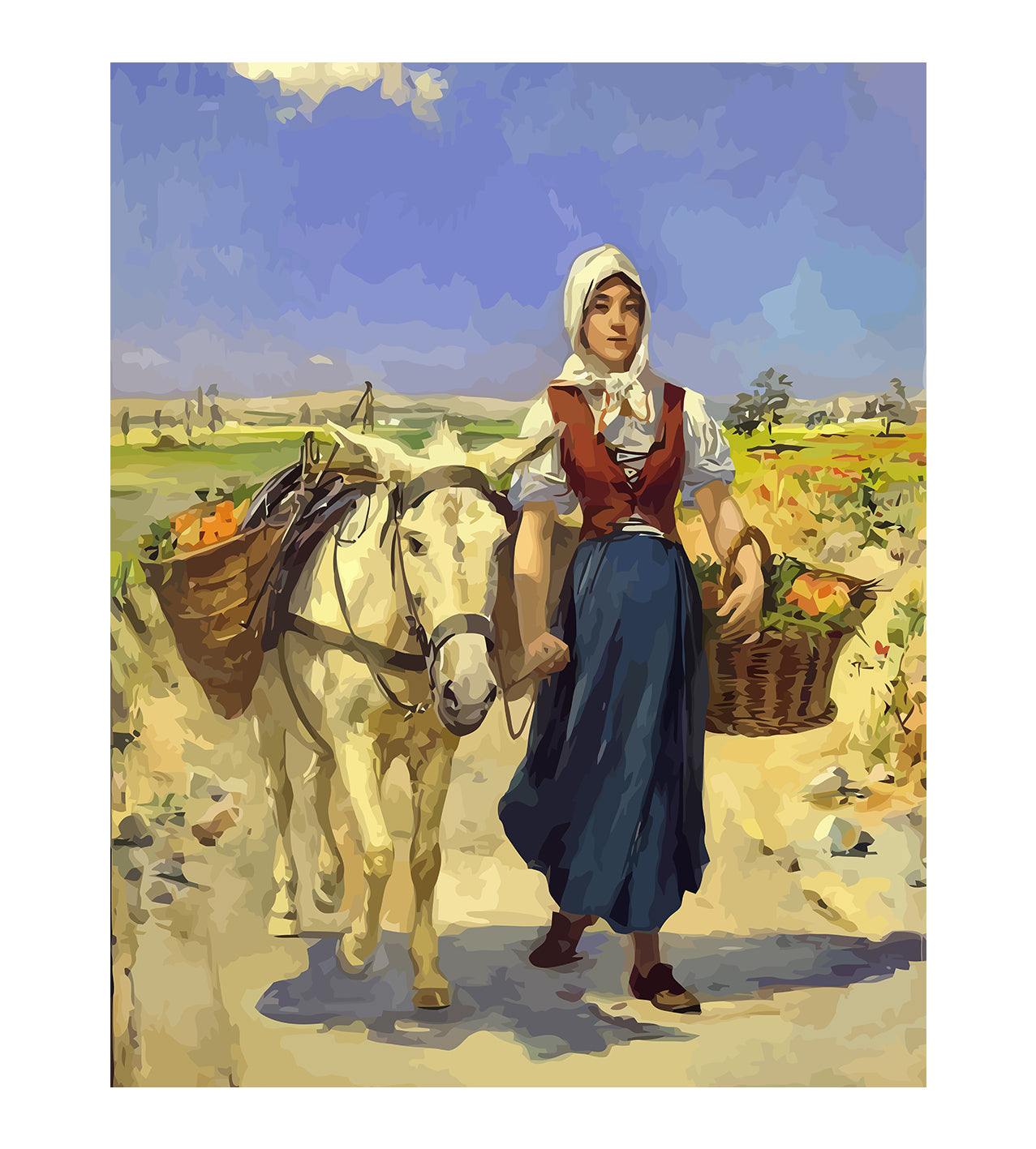 Set Pictură pe numere - Ocupație la Țară