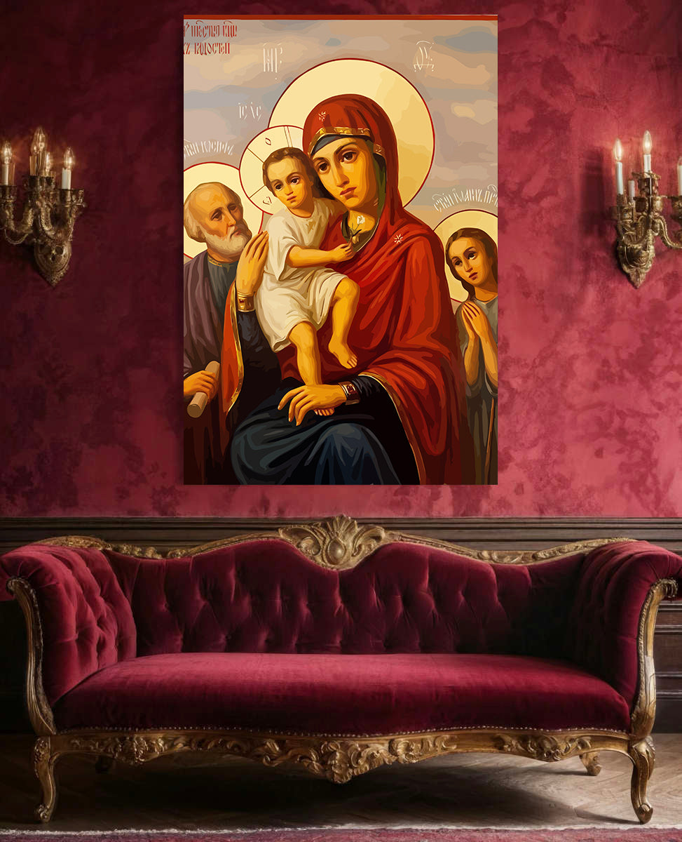 Set Pictură pe numere – Sfânta Maria Și Isus Hristos 6014