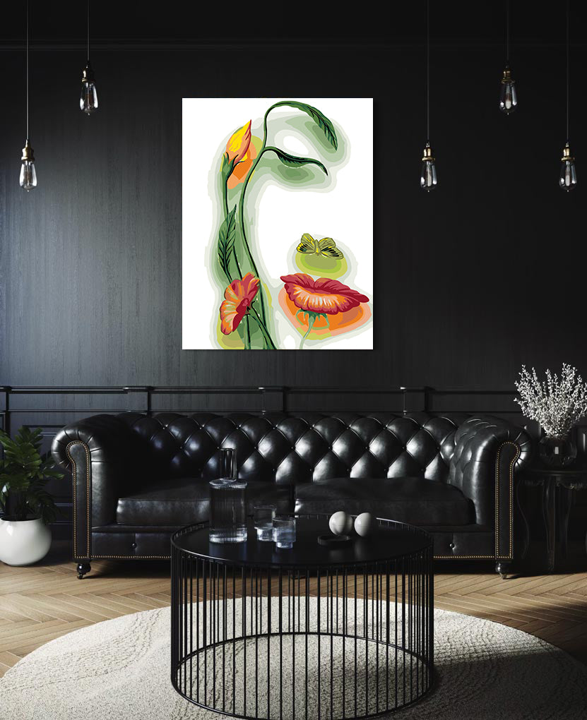 Set Pictură pe numere - Portret din Flori 6018