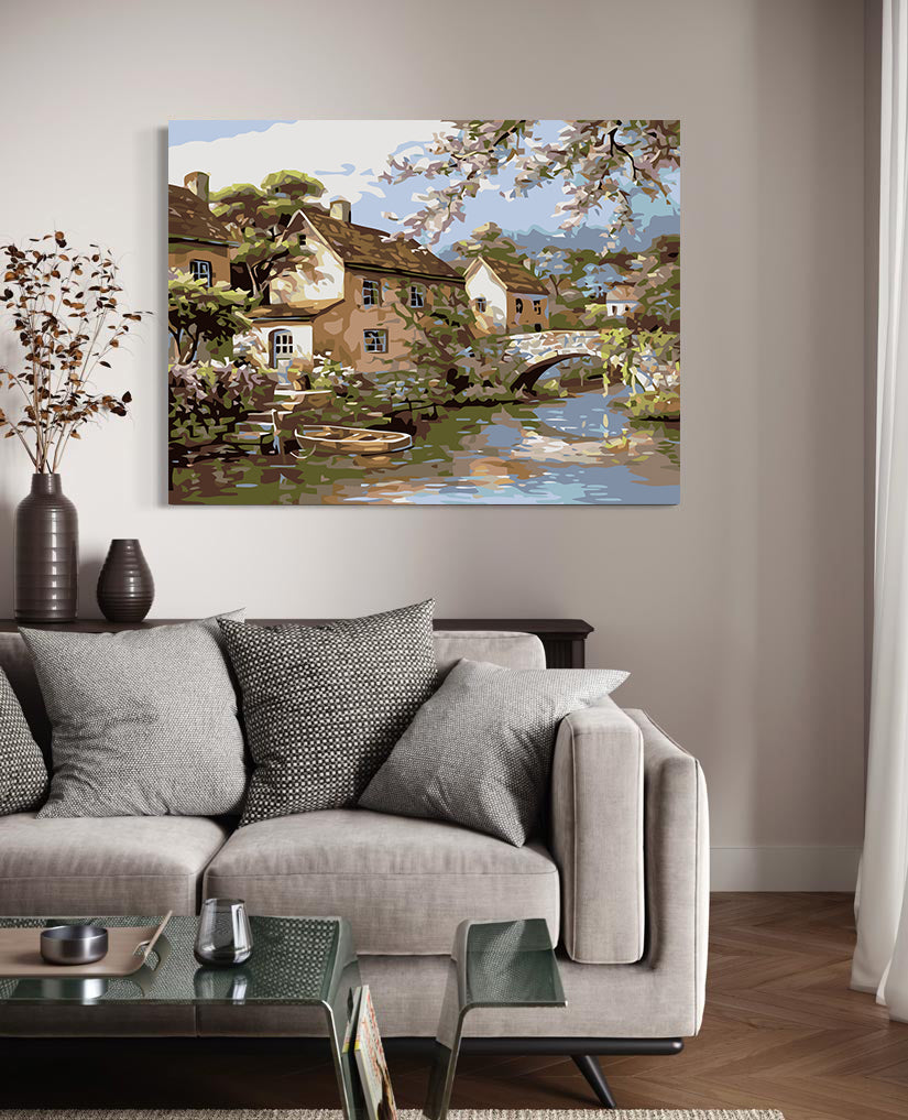 Set Pictură pe numere - Căsuțe pe Apă 60211