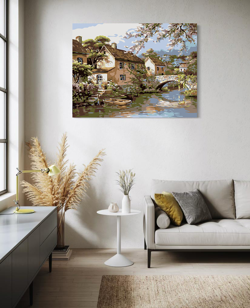 Set Pictură pe numere - Căsuțe pe Apă 60211