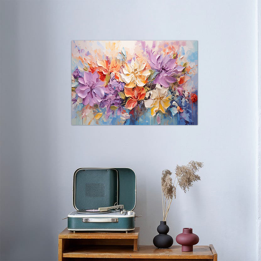 Set Pictură pe numere - Flori Multicolore 6024